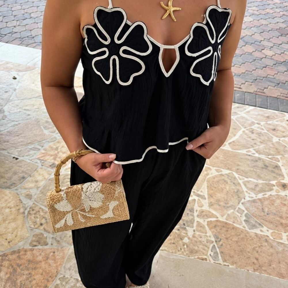Anthropologie Women's Black Blouse